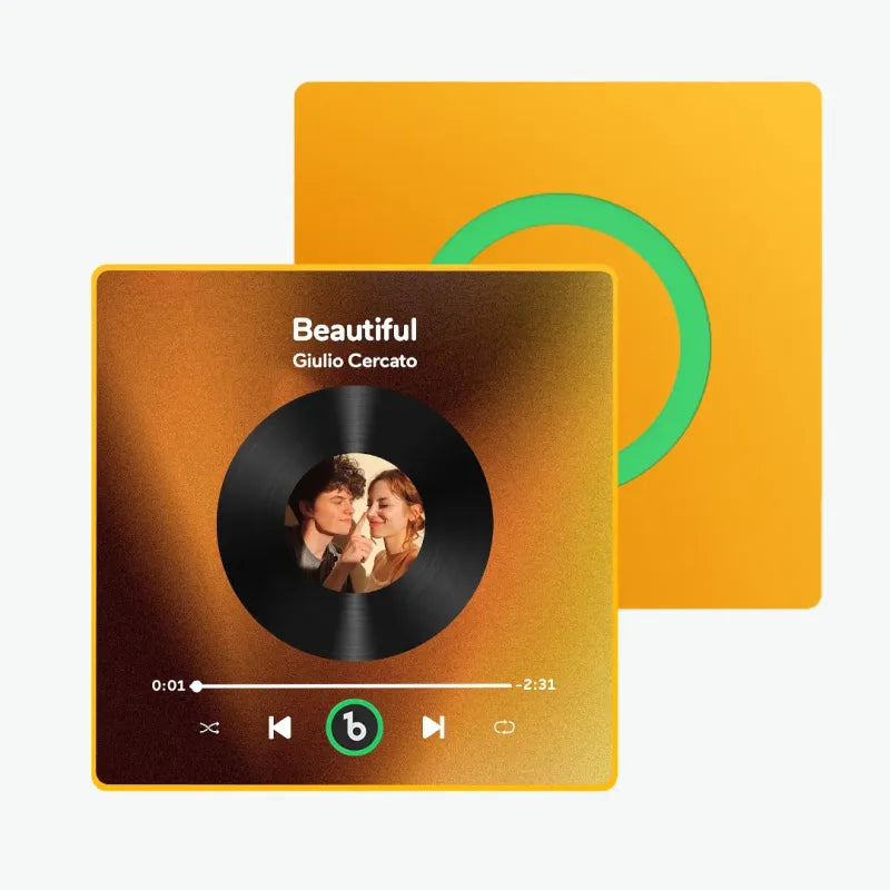 Aimants photo personnalisés pour réfrigérateur avec chansons