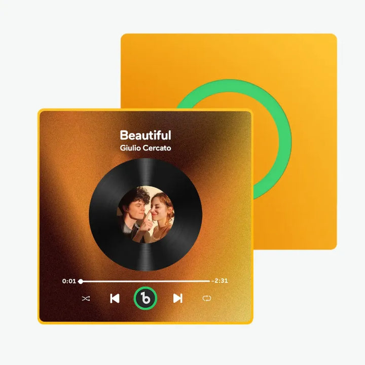 Aimants photo personnalisés pour réfrigérateur avec chansons
