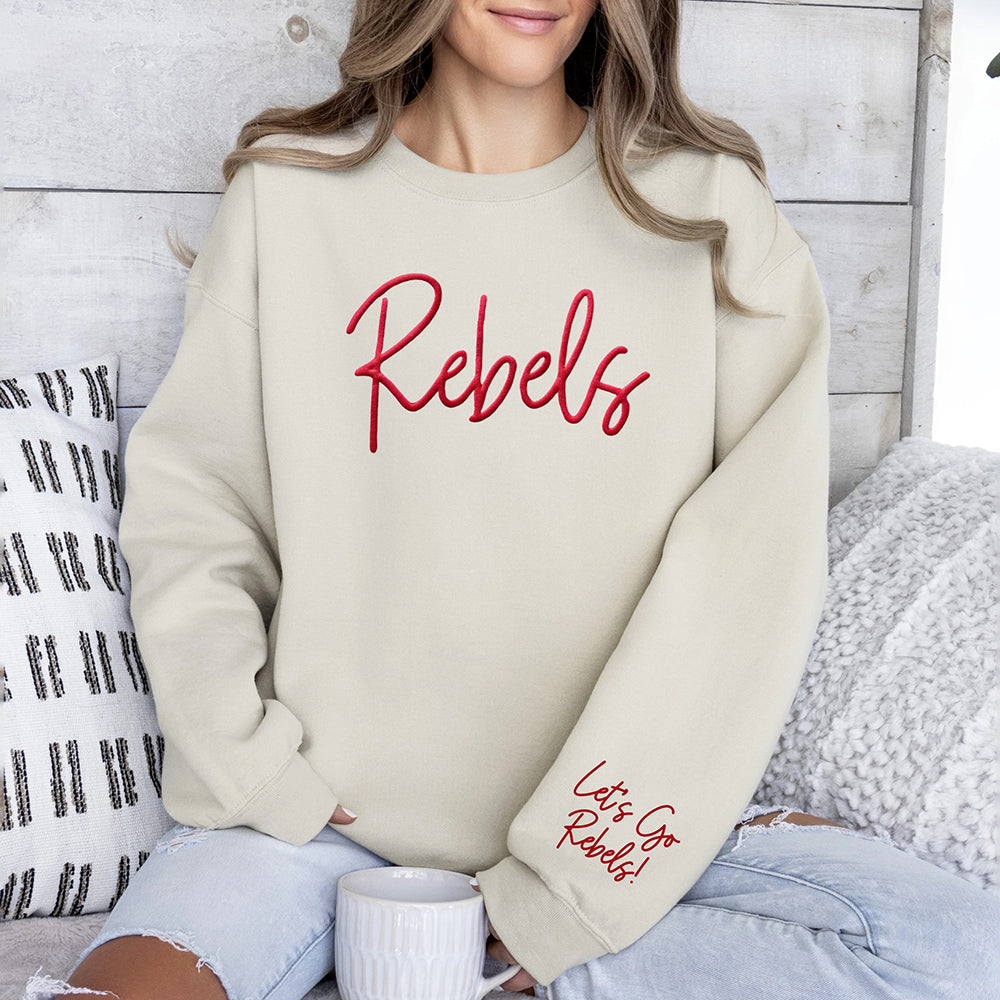 Sweat-shirt personnalisé avec nom d'équipe imprimé en 3D PUFF