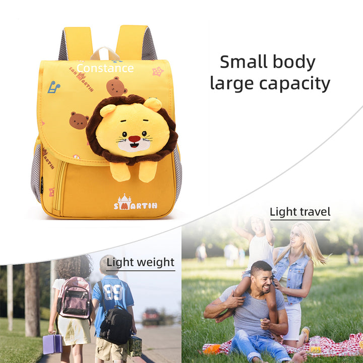 Cartable Sac à Dos Lion pour Enfant 1 Prénom Personnalisé Sac maternelle