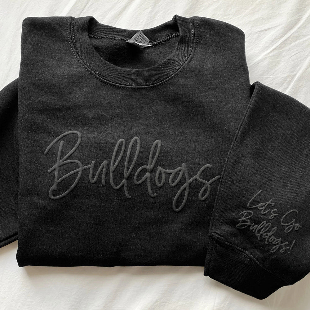 Sweat-shirt personnalisé avec nom d'équipe imprimé en 3D PUFF