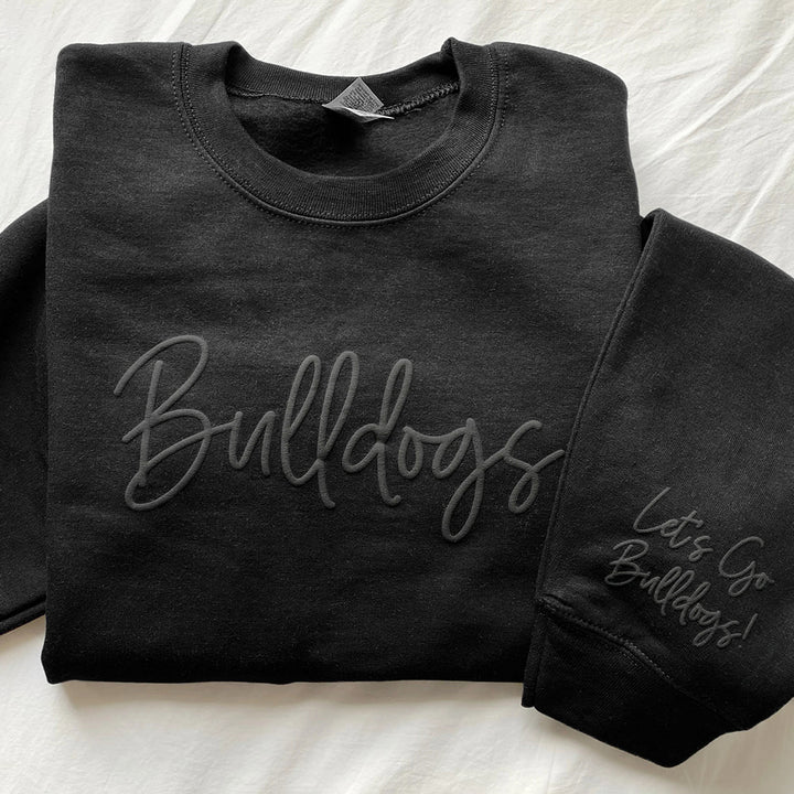 Sweat-shirt personnalisé avec nom d'équipe imprimé en 3D PUFF