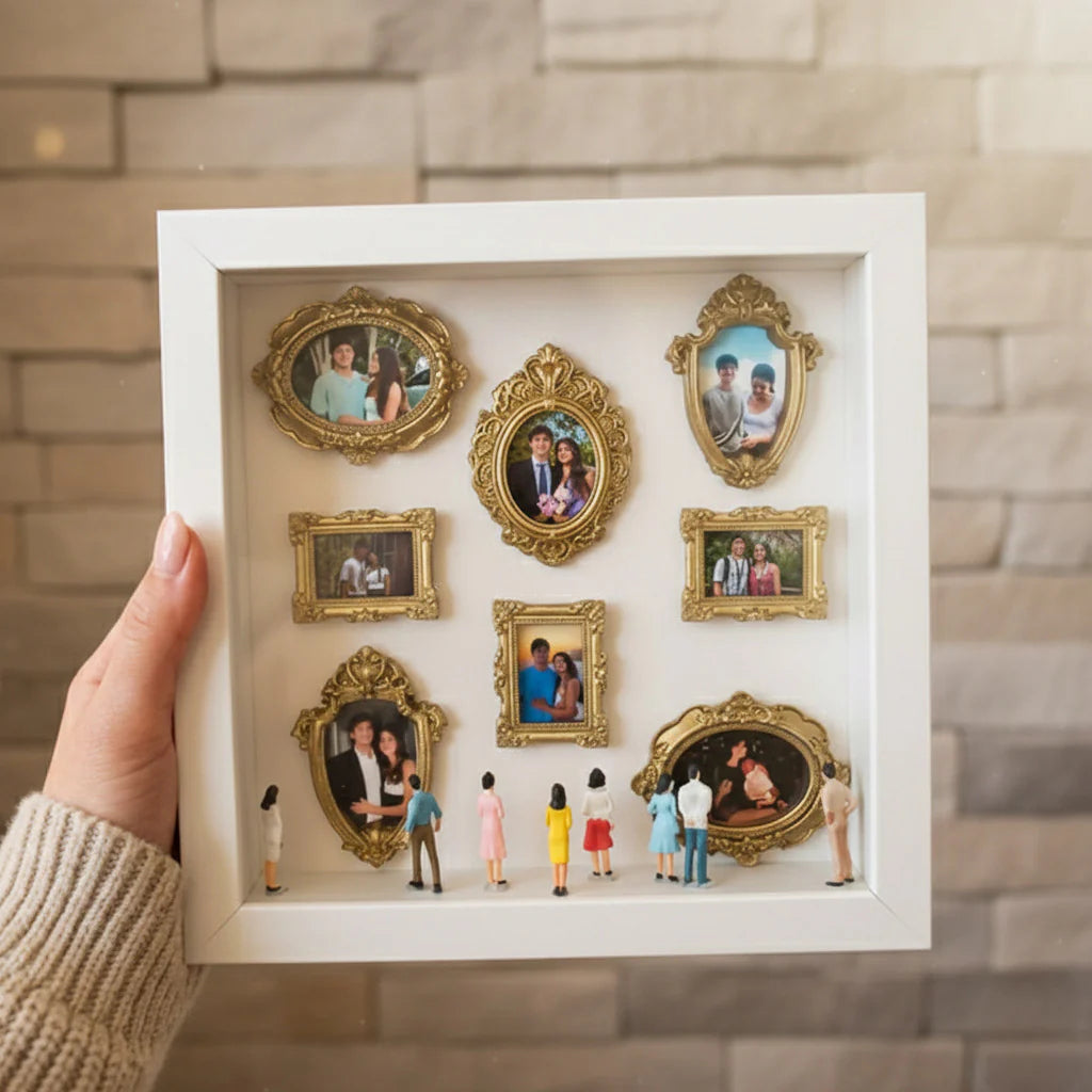 2026 Cadre photo personnalisé « Mini Musée de Nous » : un cadeau symbolique pour les couples