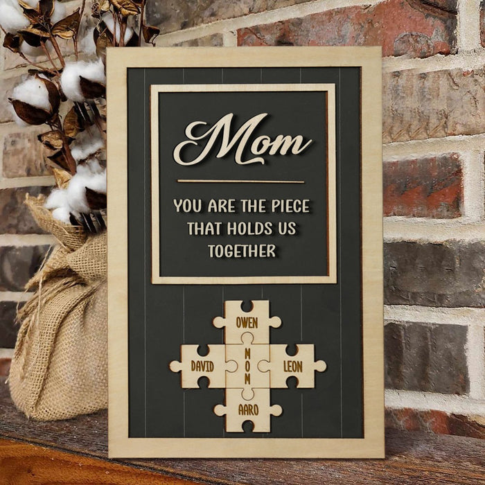 Maman Puzzle Signe Cadeau personnalisé pour la mère