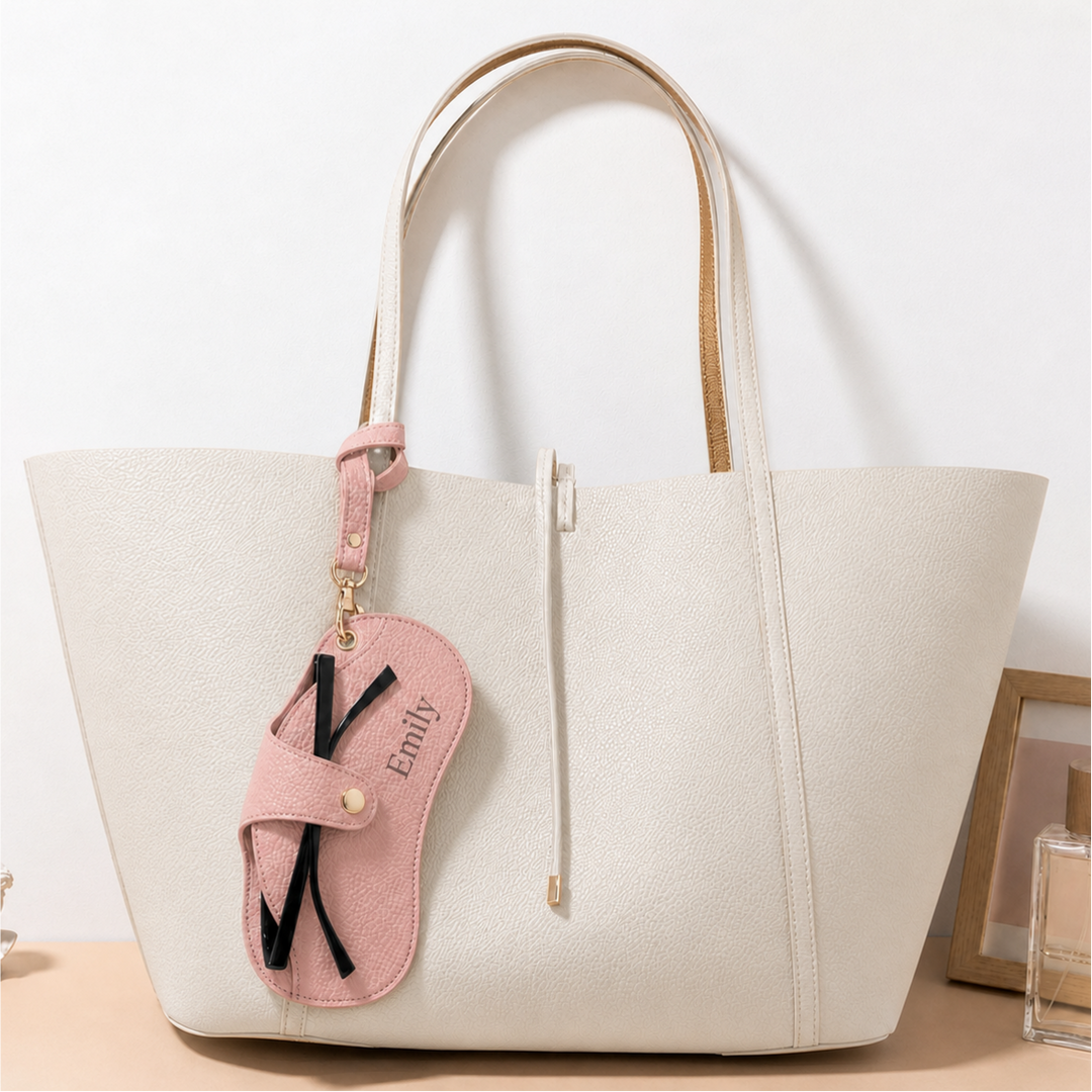 Étui à lunettes en cuir personnalisé avec un prénom, cadeau pour elle ou lui