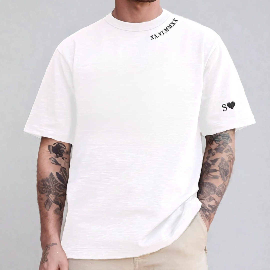 Sweat  personnalisé avec chiffres romains brodés