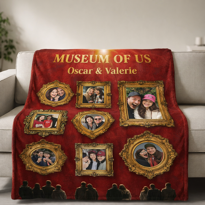 Couverture photo personnalisée du Musée des États-Unis, cadeau pour couples