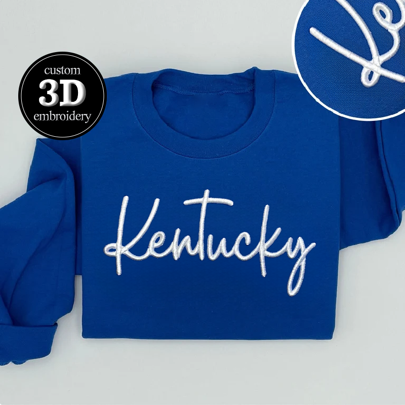 Sweat-shirt personnalisé avec broderie bouffante 3D