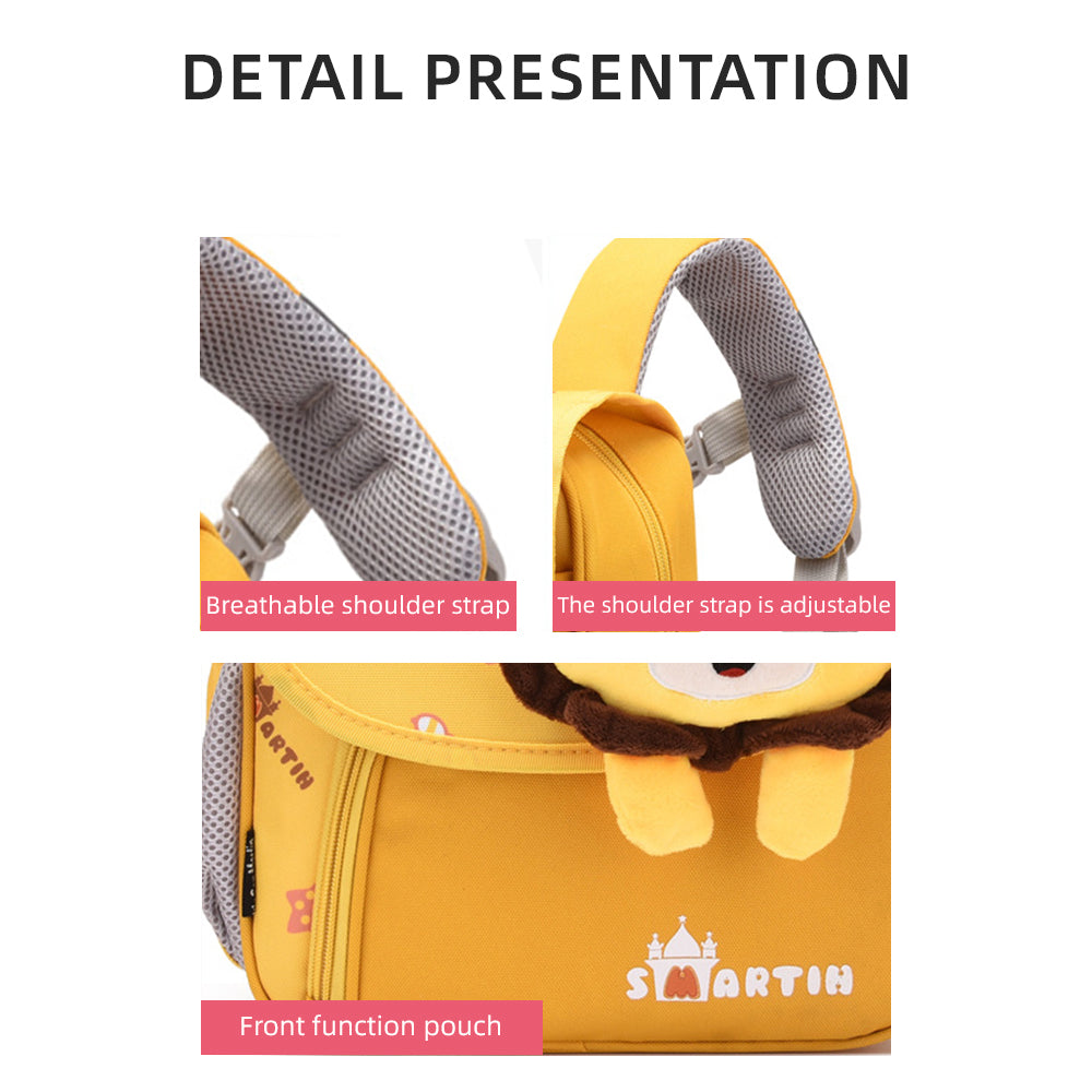 Cartable Sac à Dos Lion pour Enfant 1 Prénom Personnalisé Sac maternelle