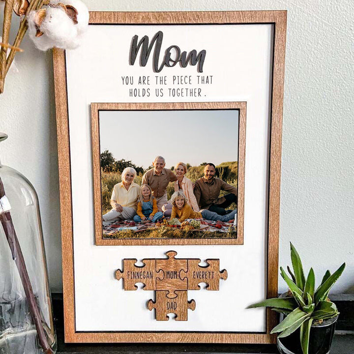 Pièces de puzzle personnalisées avec nom et photo