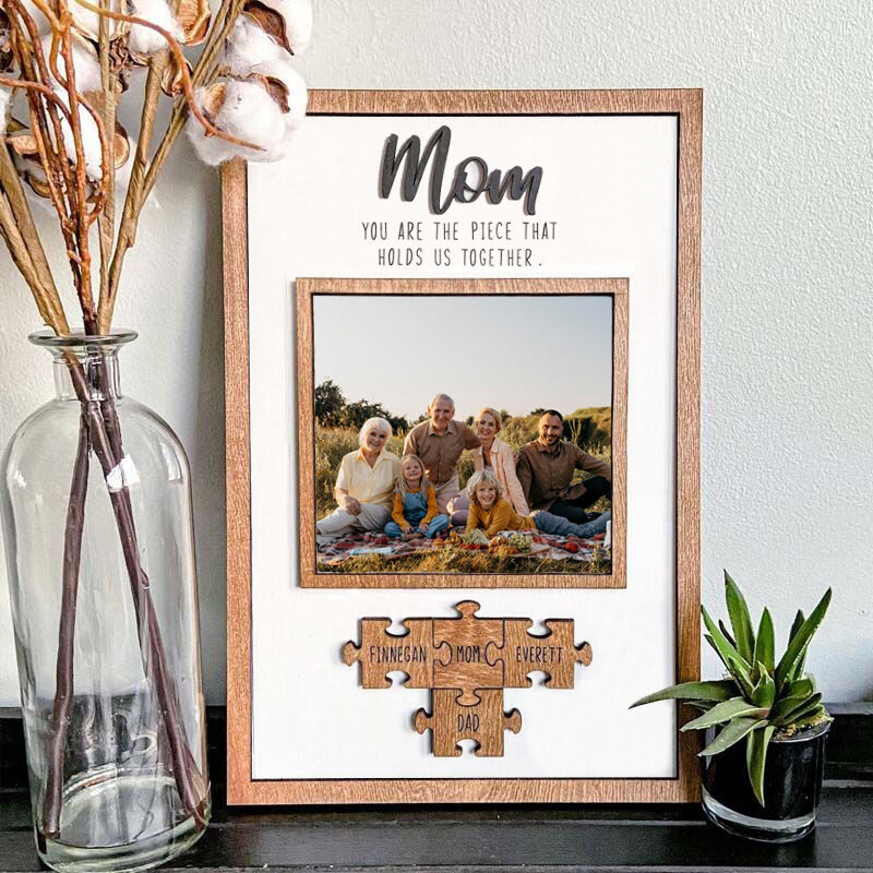 Pièces de puzzle personnalisées avec nom et photo
