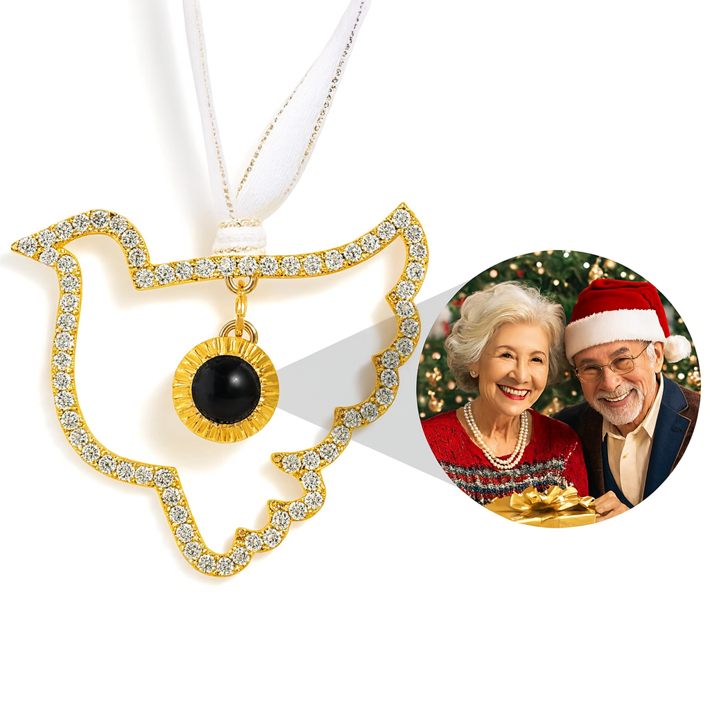 Ornement photo personnalisé Patte- Décorations de projection personnalisées - Cadeaux de Noël