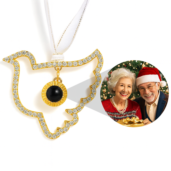 Ornement photo personnalisé Patte- Décorations de projection personnalisées - Cadeaux de Noël