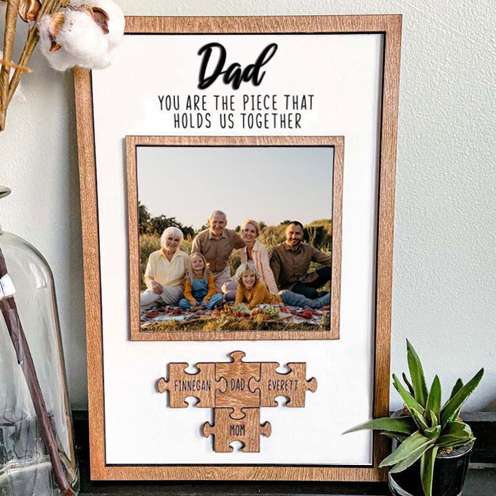 Pièces de puzzle personnalisées avec nom et photo