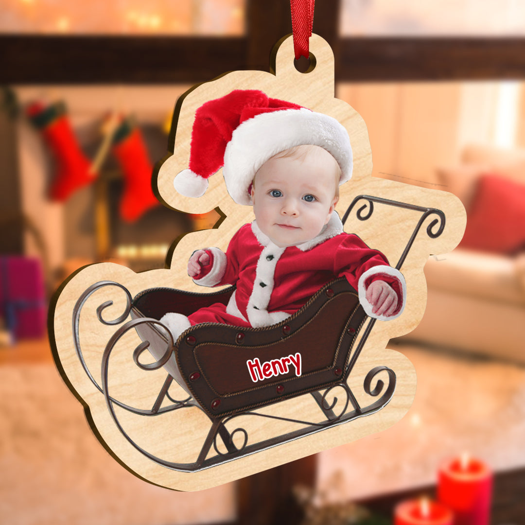 Décorations de Noël en bois personnalisées pour enfants