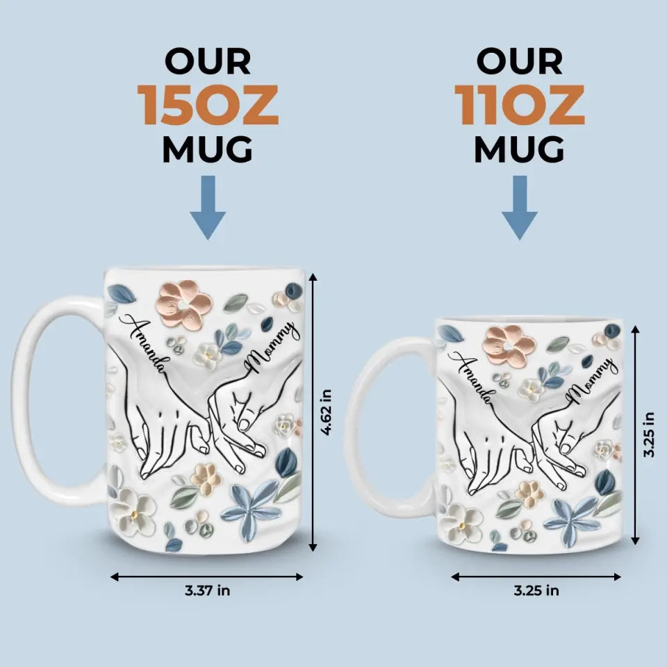 Amour Maternel: Tasse 3D Personnalisée - Maman, Mamie - Cadeau Unique