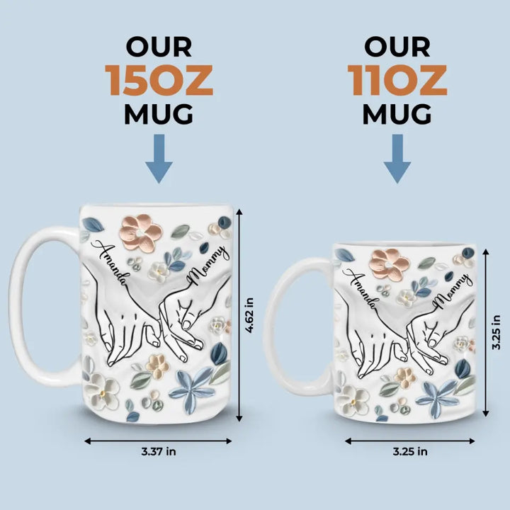 Amour Maternel: Tasse 3D Personnalisée - Maman, Mamie - Cadeau Unique