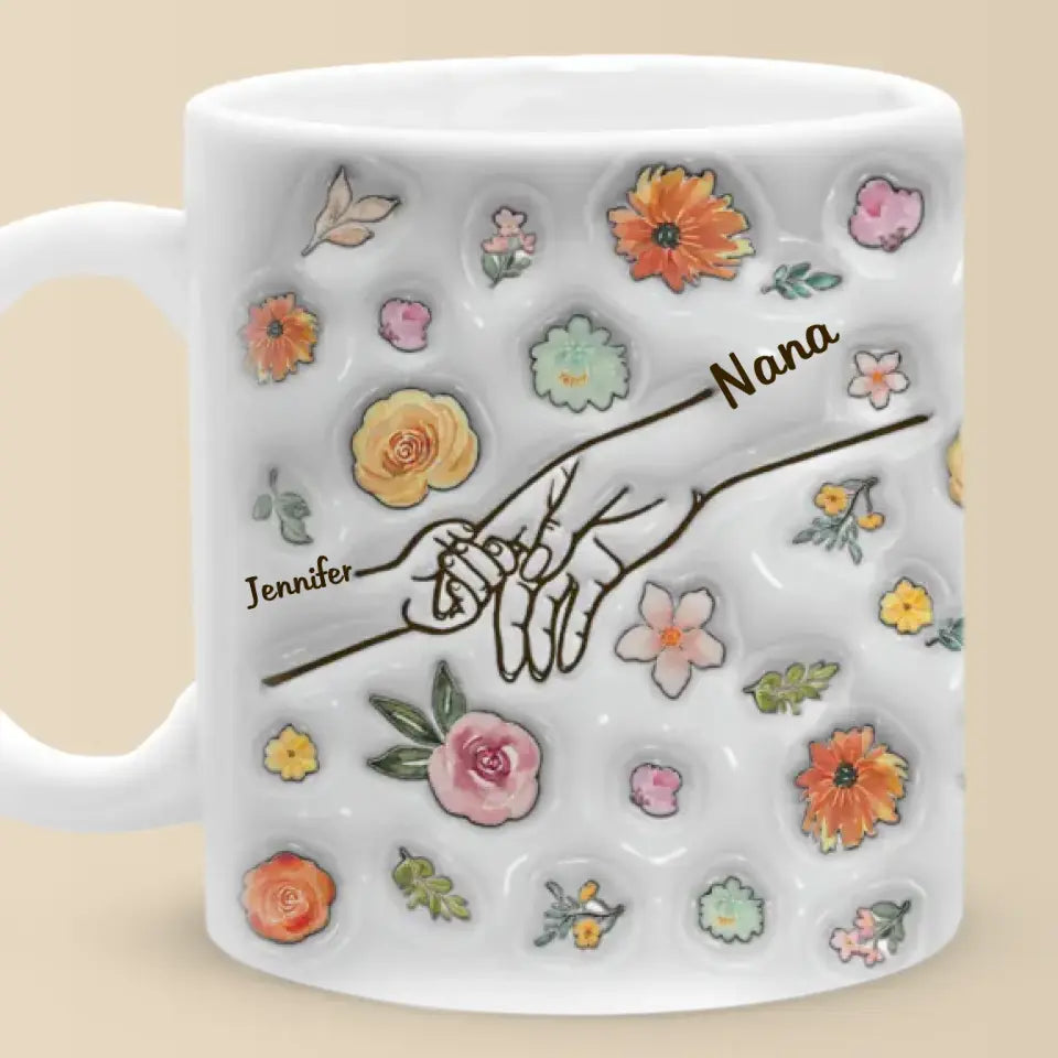 Liens Indéfectibles: Tasse 3D Personnalisée - Maman, Mamie - Cadeau Tendre