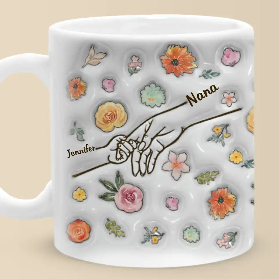 Liens Indéfectibles: Tasse 3D Personnalisée - Maman, Mamie - Cadeau Tendre