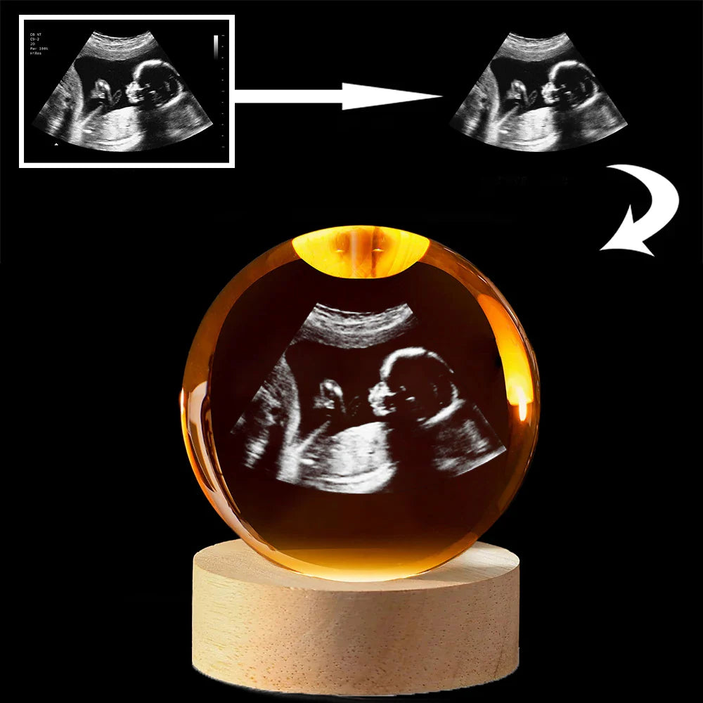 Boule de cristal photo 3D personnalisée, cadeau pour votre amour