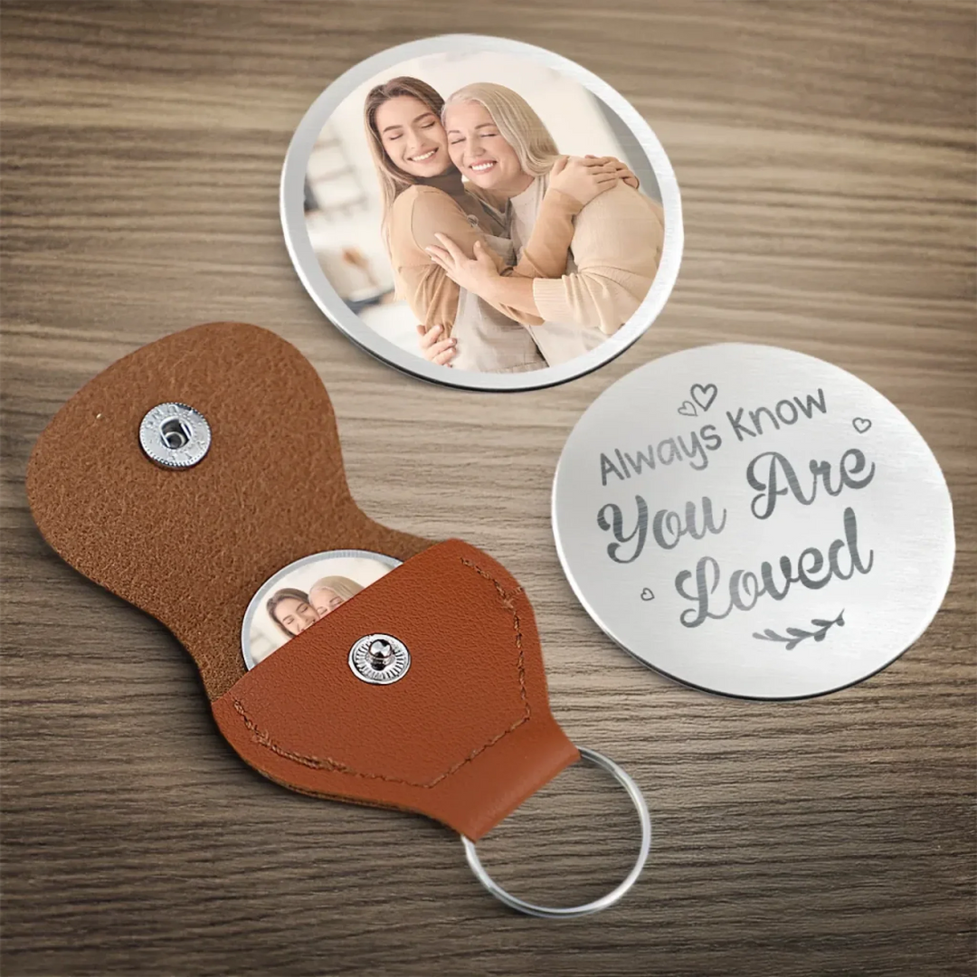 Photo personnalisée « Sachez toujours que vous êtes aimé » - Pochette personnalisée pour la famille