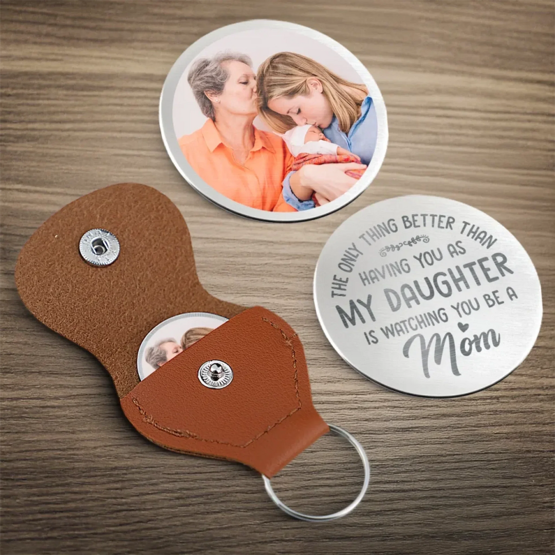 Photo personnalisée Mon cœur est comblé de te voir briller en tant que maman
