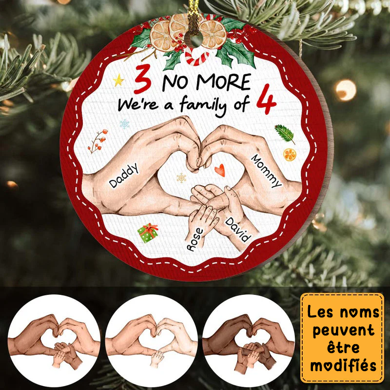 Ornements personnalisé familial avec enfants