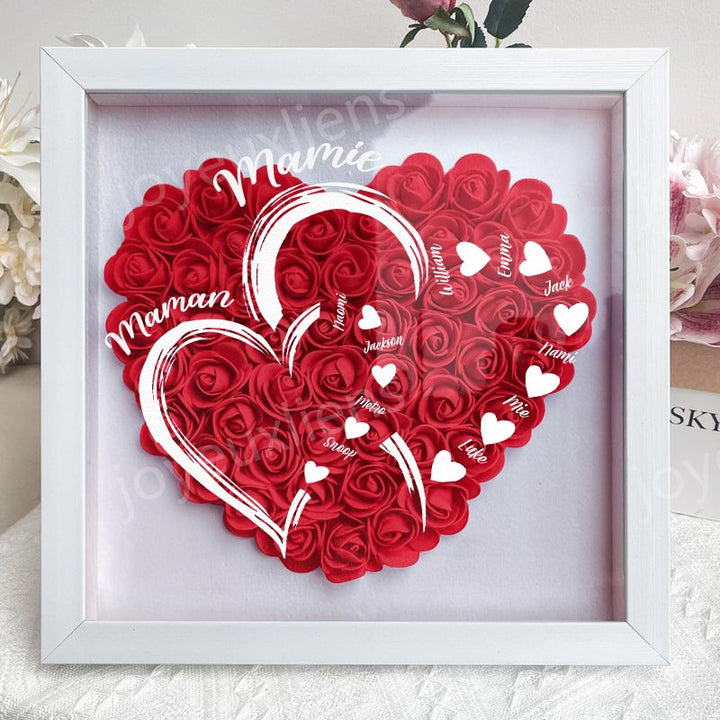 Première maman, maintenant grand-mère - Boîte à fleurs personnalisée