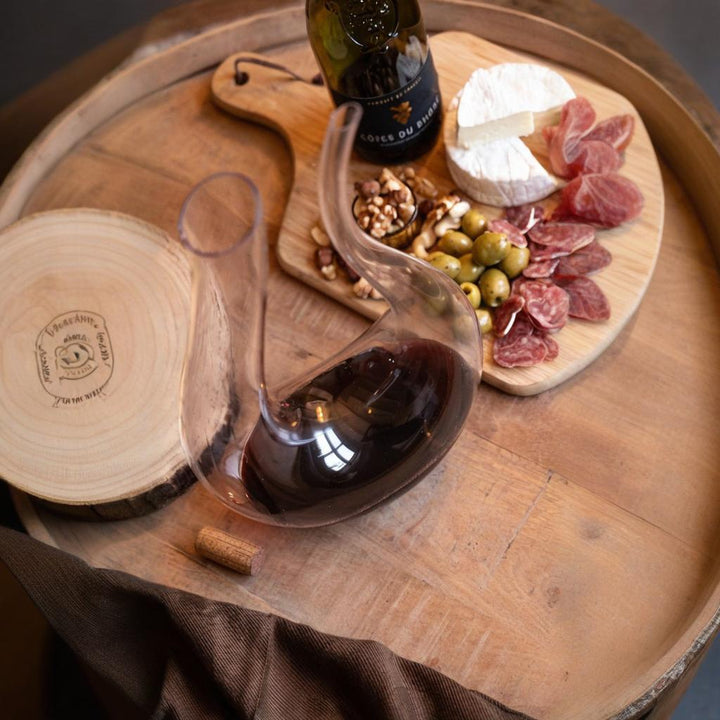 Carafe à vin en forme de harpe personnalisable