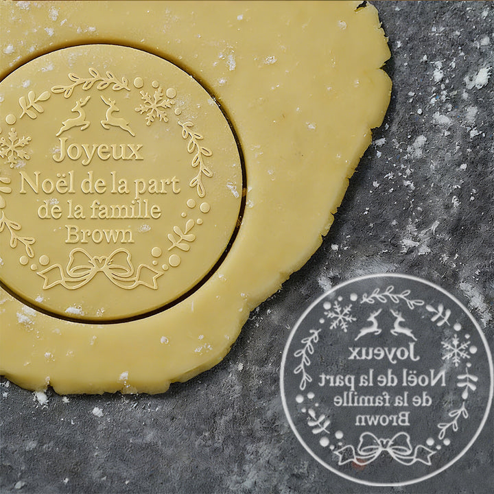 2025 Tampon à biscuits acrylique de Noël personnalisé