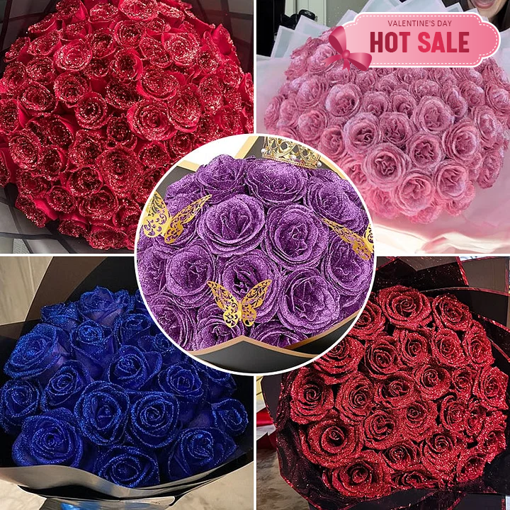 Bouquet de roses scintillantes - Cadeau d'anniversaire 🔥