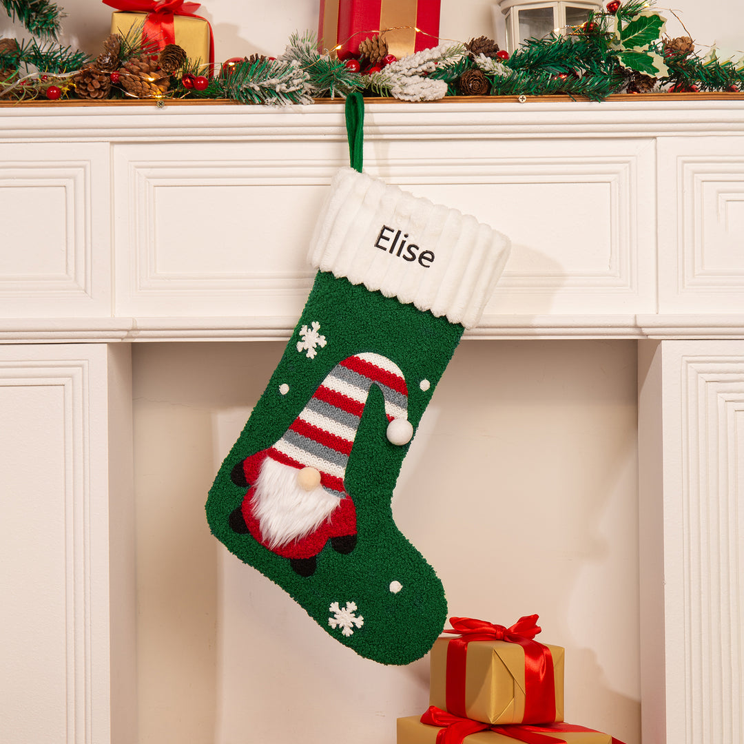 Ornements Chaussette de Noël 1 Prénom Personnalisé