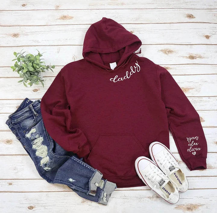 Sweat-shirt imprimé avec police personnalisée pour papa