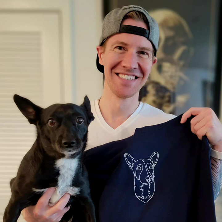 Sweatshirt à capuche brodé personnalisé pour des animaux de compagnie
