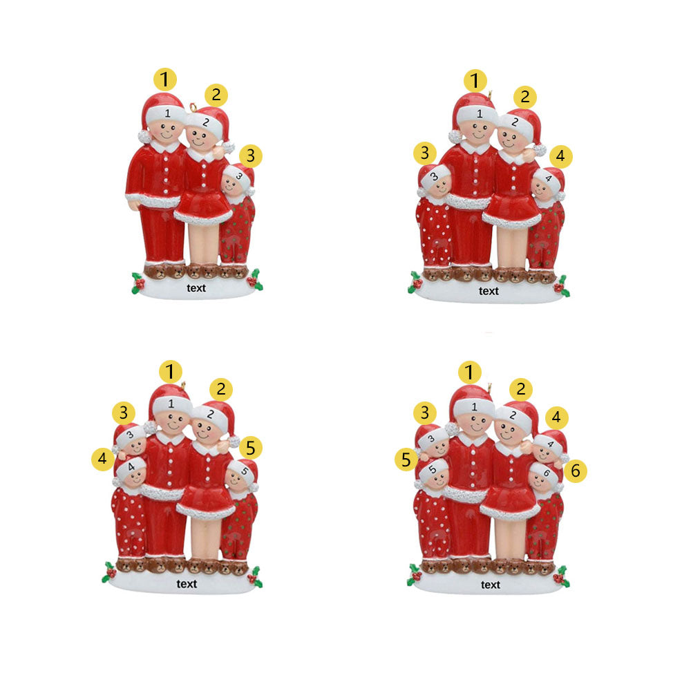 Décorations de poupées 3-6 noms de membres de la famille