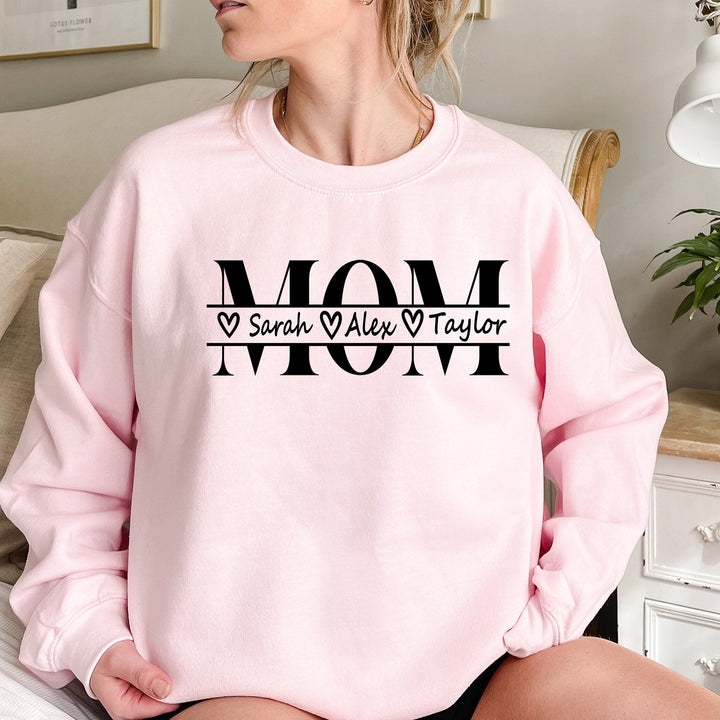 Sweatshirt Personnalisé Maman avec Noms - Confort Personnalisé