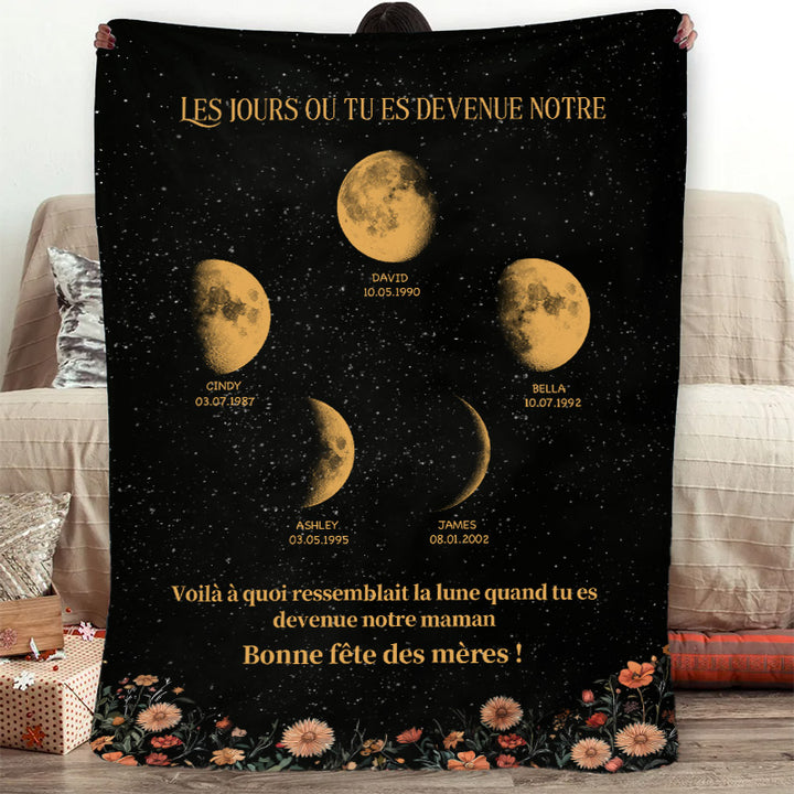Couverture Phases de Lune pour Maman, le meilleur cadeau pour la fête des Mères