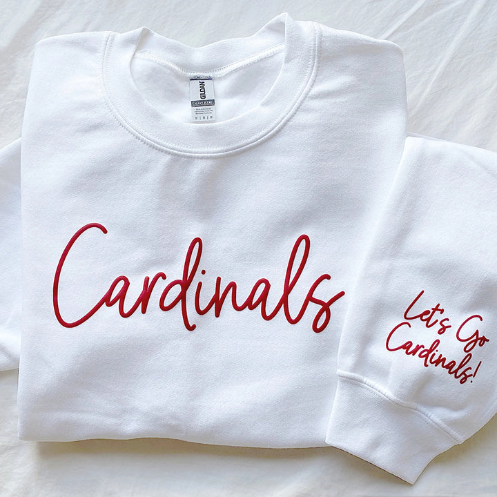 Sweat-shirt personnalisé avec nom d'équipe imprimé en 3D PUFF