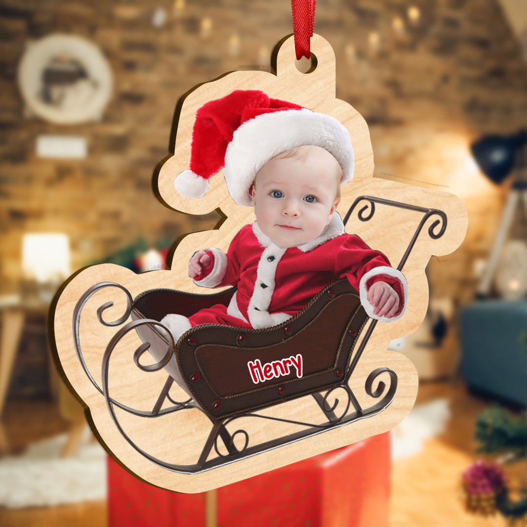 Décorations de Noël en bois personnalisées pour enfants