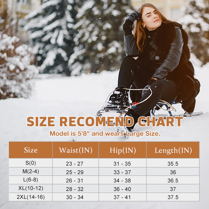 Leggings doublés en polaire nuageuse 🔥