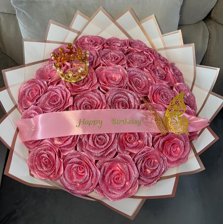 Bouquet de roses scintillantes - Cadeau d'anniversaire 🔥