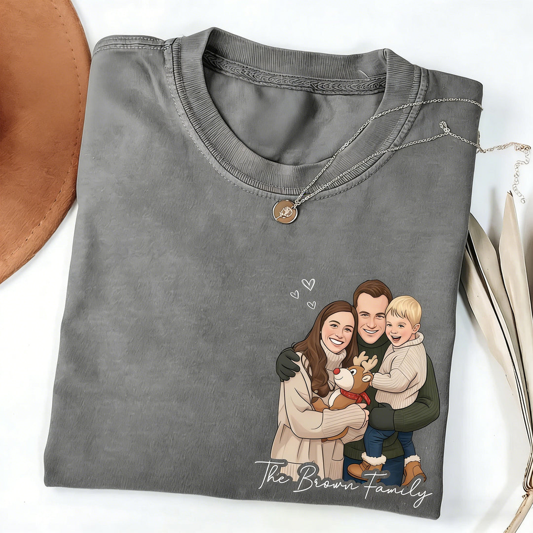 Sweat à capuche avec transfert thermique portrait, cadeau idéal pour les couples, la famille et les amis.
