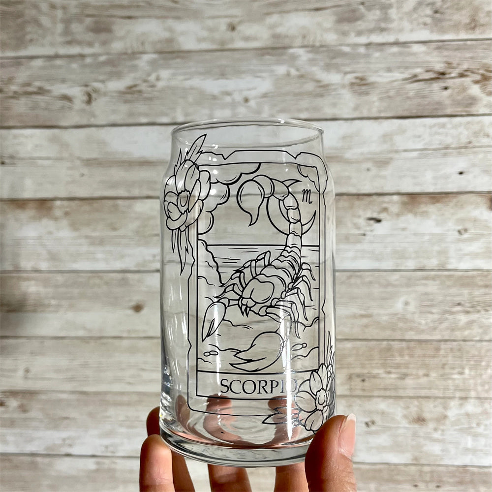 Coupe en verre du zodiaque
