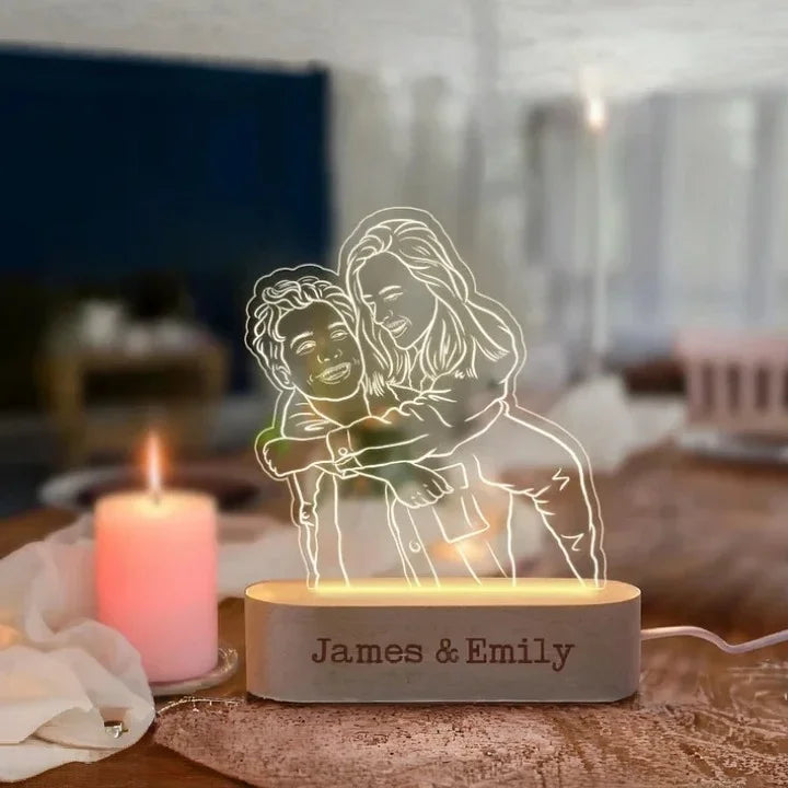 Lampe photo 3D personnalisée