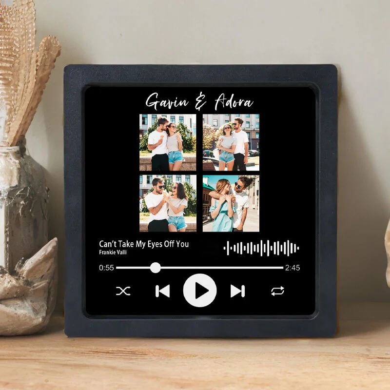 Aimant de Frigo photo avec cadre photo musical