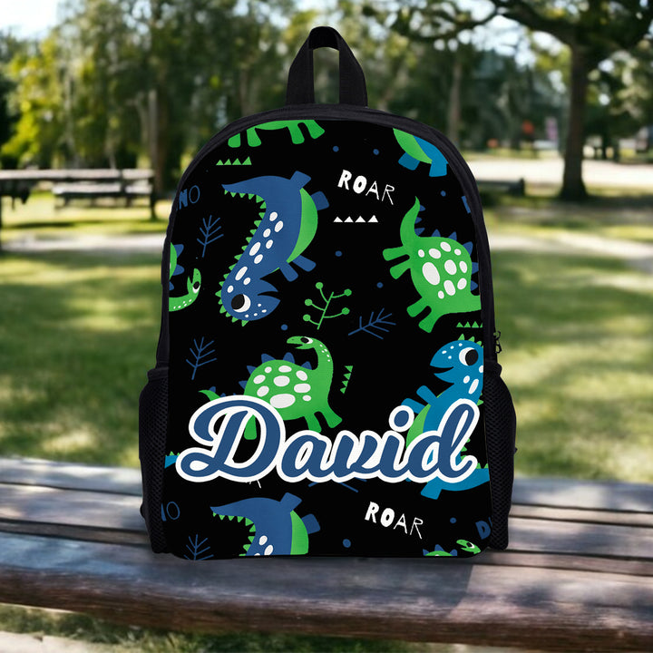 Sac à Dos Dinosaure pour Enfant 1 Prénom Personnalisé Cartable Sac maternelle