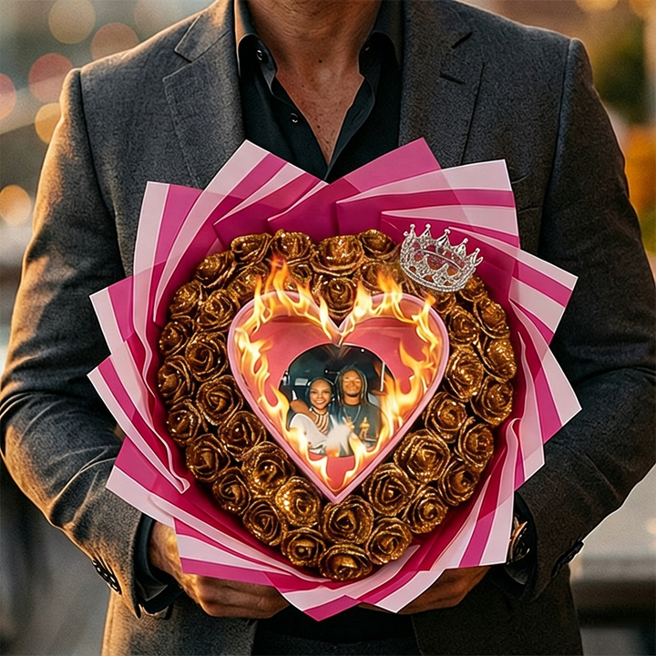 Roses scintillantes éternelles - Édition à brûler