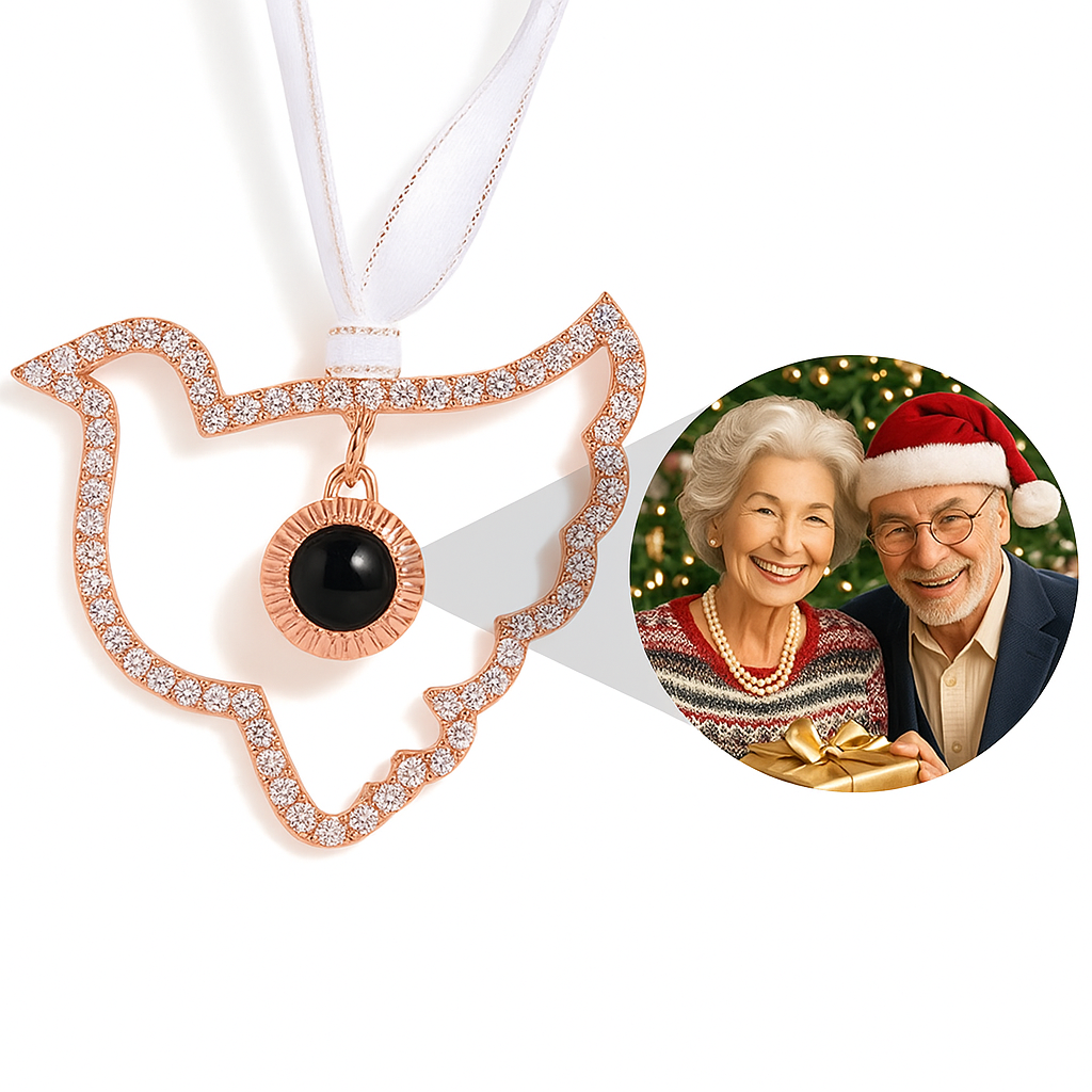 Ornement photo personnalisé Patte- Décorations de projection personnalisées - Cadeaux de Noël