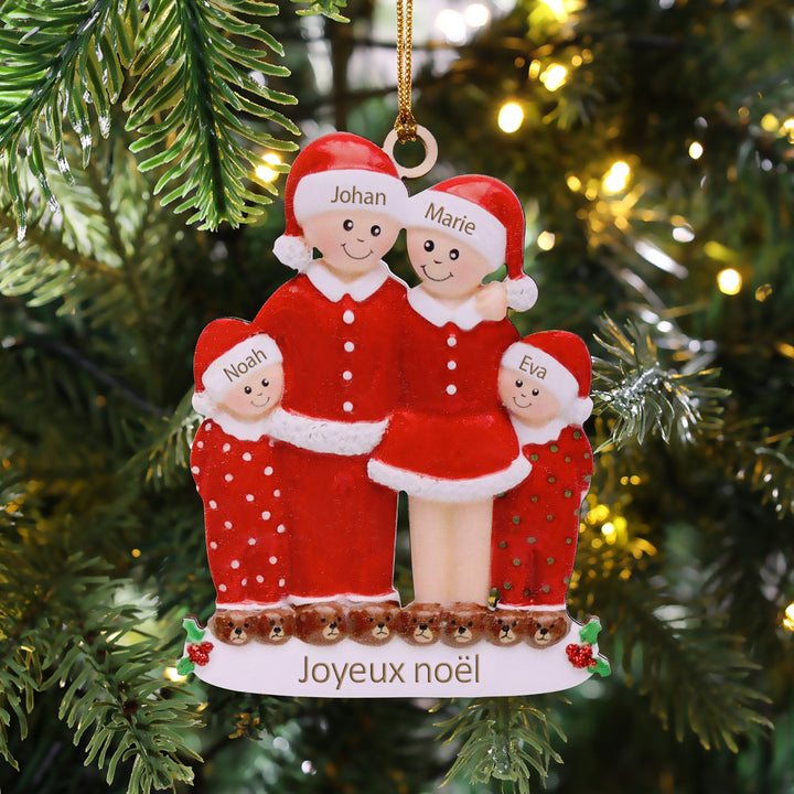 Décorations de poupées 3-6 noms de membres de la famille