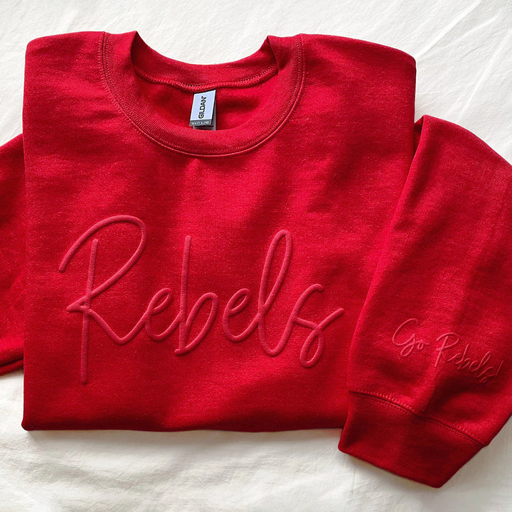 Sweat-shirt personnalisé avec nom d'équipe imprimé en 3D PUFF
